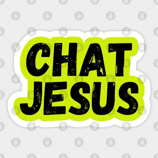 Chat Jesus By Abby Anime(c) Sticker by Abby Anime